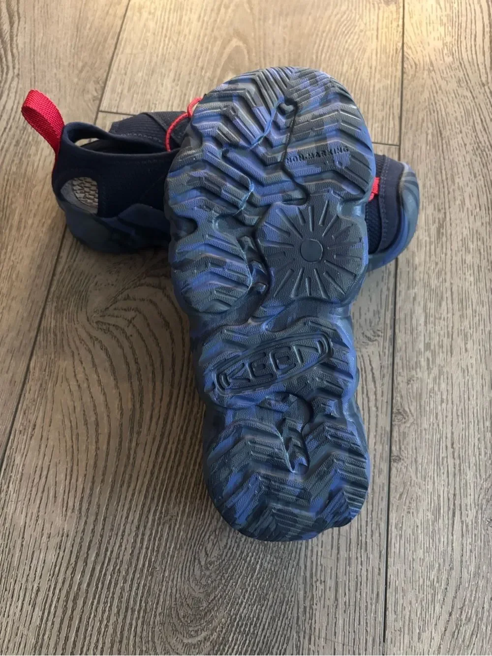 Keen Kids Navy and Red Outdoor Sandals NWOT